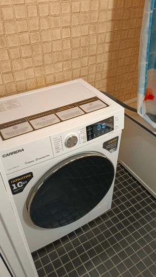 Установка отдельностоящей стиральной машины с подключением