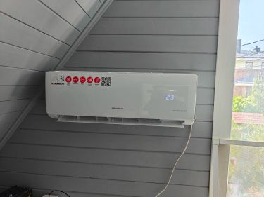 Установка сплит системы 7-9 kBTU (одноэтапный монтаж)