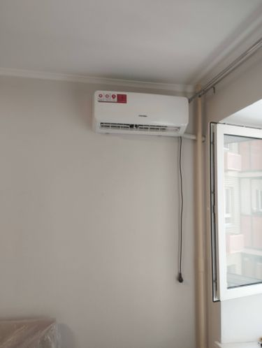 Установка сплит системы 7-9 kBTU (одноэтапный монтаж)