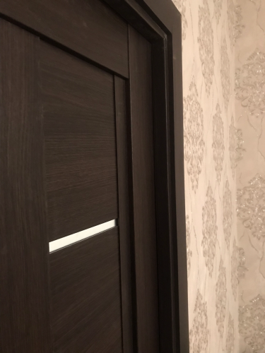 Установлены двустворчатые двери: закреплены петли, отрегулированы створки, смонтирован короб, добавлены наличники, проверена плавность открывания. Завершено оформление проема.