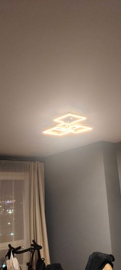 Установка люстры в сборке