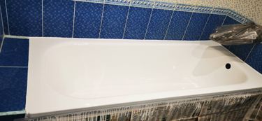 Реставрация ванны эмалью/жидким акрилом