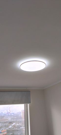 Установка люстры в сборке