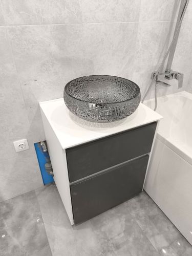 Установка раковины на столешницу