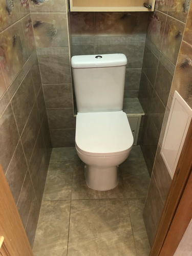 Установка напольного унитаза