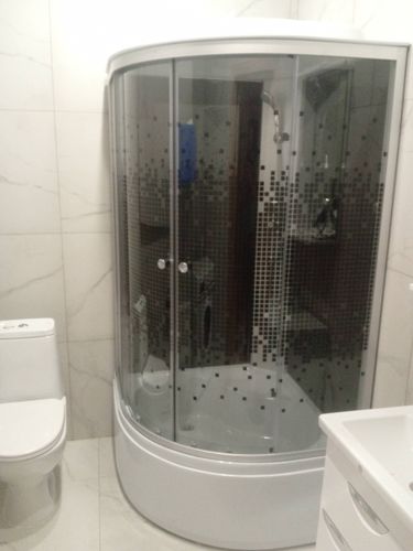 Установка душевой кабины без гидромассажа