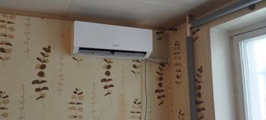 Установка сплит системы 7-9 kBTU (одноэтапный монтаж)