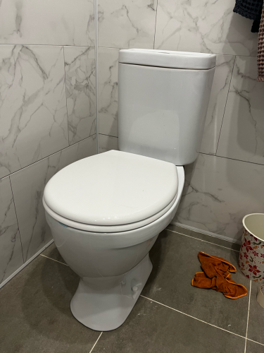 Установлено сантехническое оборудование: закреплено на полу, подключено к водопроводу и канализации, проверена герметичность соединений, обеспечена стабильная работа сливного механизма.