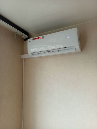 Установка сплит системы 7-9 kBTU (одноэтапный монтаж)