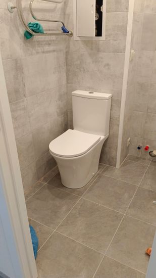 Установка напольного унитаза