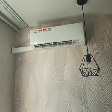 Установка сплит системы 7-9 kBTU (одноэтапный монтаж)