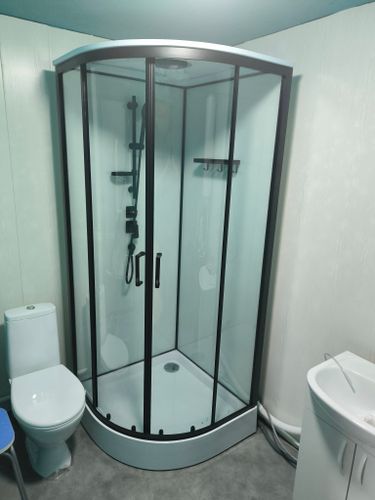 Установка душевой кабины шириной до 90 см