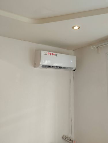 Установка сплит системы 7-9 kBTU (одноэтапный монтаж)