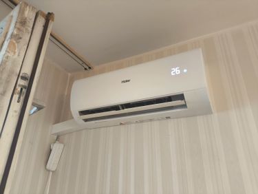 Установка сплит системы 7-9 kBTU (одноэтапный монтаж)