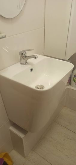 Установка смесителя (на готовые коммуникации)