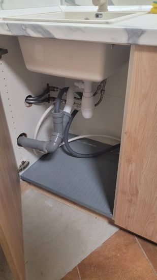 Установка посудомоечной машины с подключением