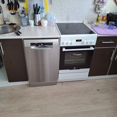 Установка посудомоечной машины с подключением