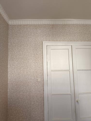 Снятие одного слоя обоев и клея с стен