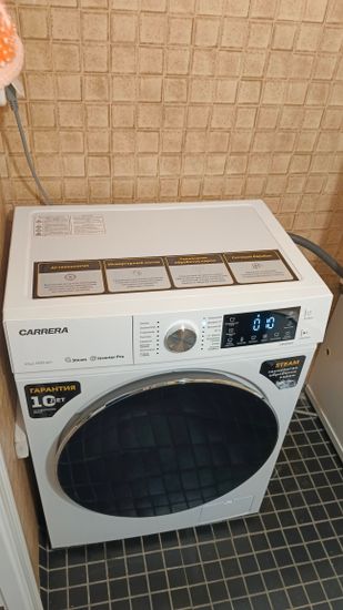 Установка отдельностоящей стиральной машины с подключением