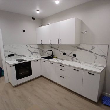 Установка столешницы ДСП Установка стеновой панели МДФ/ДСП Установка и подключение встроенной посудомоечной машины