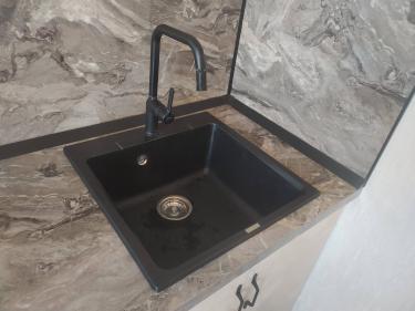 Установка стеновой панели МДФ/ДСП Установка столешницы ДСП Установка и подключение врезной мойки