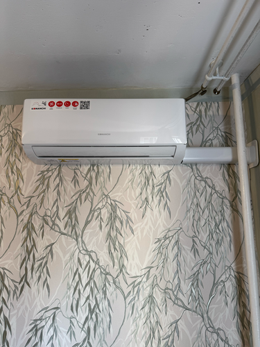 Установка сплит системы 7-9 kBTU (одноэтапный монтаж)