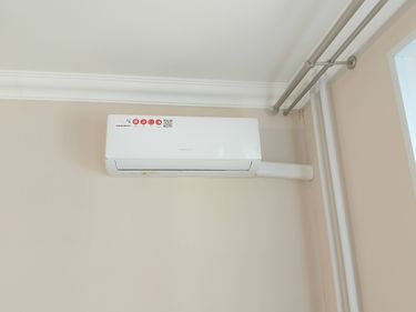 Установка сплит системы 7-9 kBTU (одноэтапный монтаж)