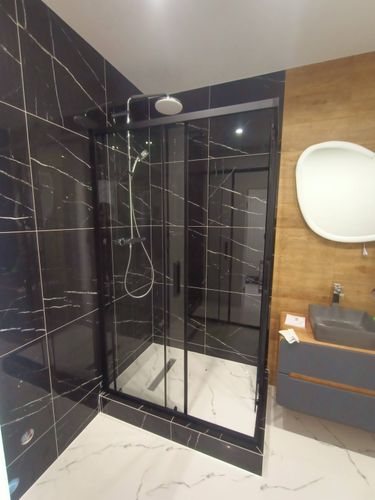 Установка душевого уголка шириной до 150 см