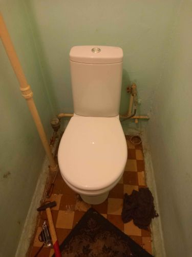 Установка напольного унитаза Демонтаж унитаза