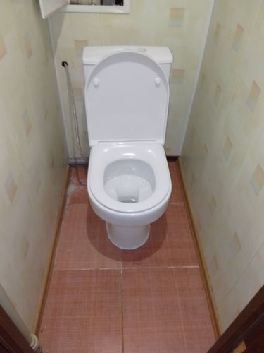 Установка напольного унитаза