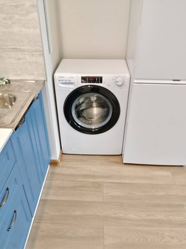 Установка отдельностоящей стиральной машины с подключением