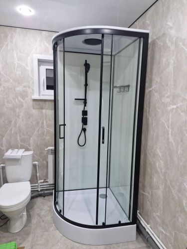 Установка душевой кабины шириной до 90 см