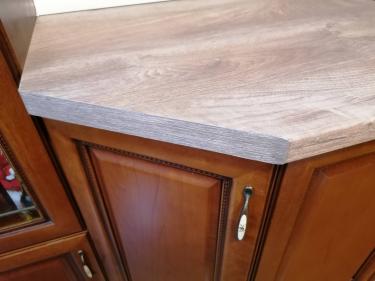 Установка столешницы ДСП Прямой скос одного угла столешницы ДСП Закругление столешницы ДСП