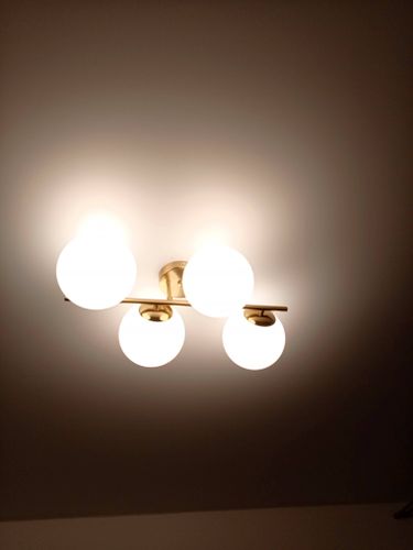 Установка люстры в сборке