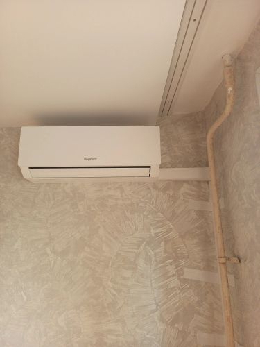 Установка сплит системы 7-9 kBTU (одноэтапный монтаж)