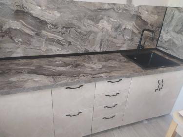 Установка стеновой панели МДФ/ДСП Установка столешницы ДСП Установка и подключение врезной мойки