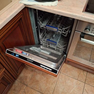 Установка посудомоечной машины с подключением