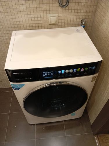 Установка отдельностоящей стиральной машины с подключением