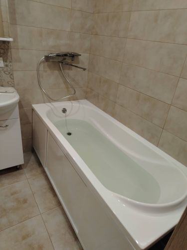 Установка смесителя (на готовые коммуникации)