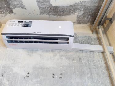 Установка сплит системы 7-9 kBTU (одноэтапный монтаж)