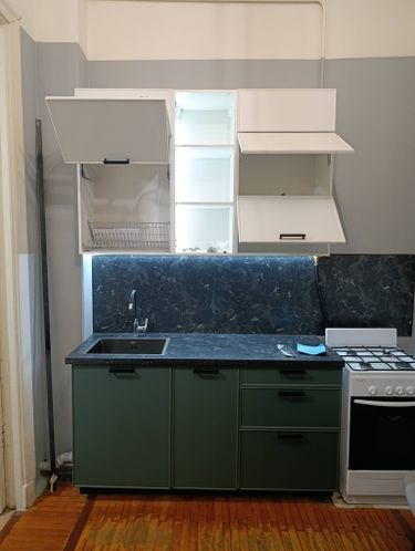 Замена фасадов Подключение и монтаж светодиодной ленты с коробом для ленты Выпил одного отверстия/углубления/присадка под петлю в материалах ДСП/Массив