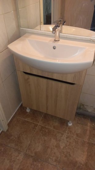 Установка смесителя (на готовые коммуникации)