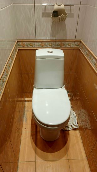 Установка напольного унитаза