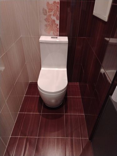 Установка напольного унитаза