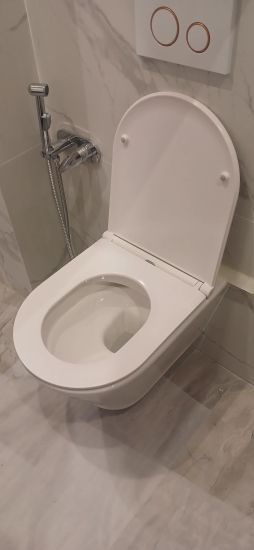 Установка подвесного унитаза (на готовую инсталляцию)