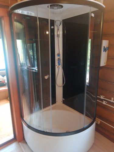 Установка душевой кабины шириной до 90 см