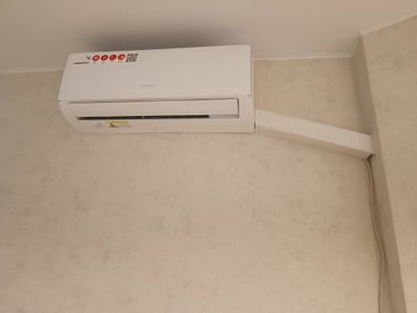 Установка сплит системы 7-9 kBTU (одноэтапный монтаж)