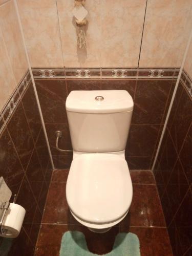 Установлено сантехническое устройство, подключено к водоснабжению и канализации, закреплено на полу, проверена герметичность соединений, обеспечена функциональность и устойчивость.