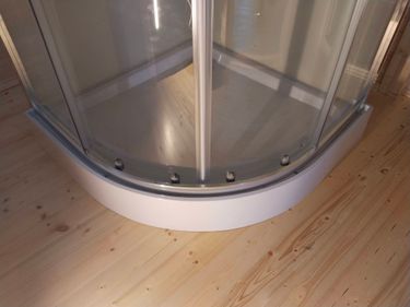 Установка душевой кабины шириной до 90 см