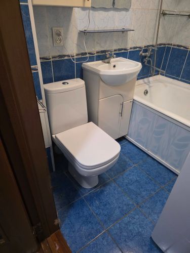 Установка напольного унитаза